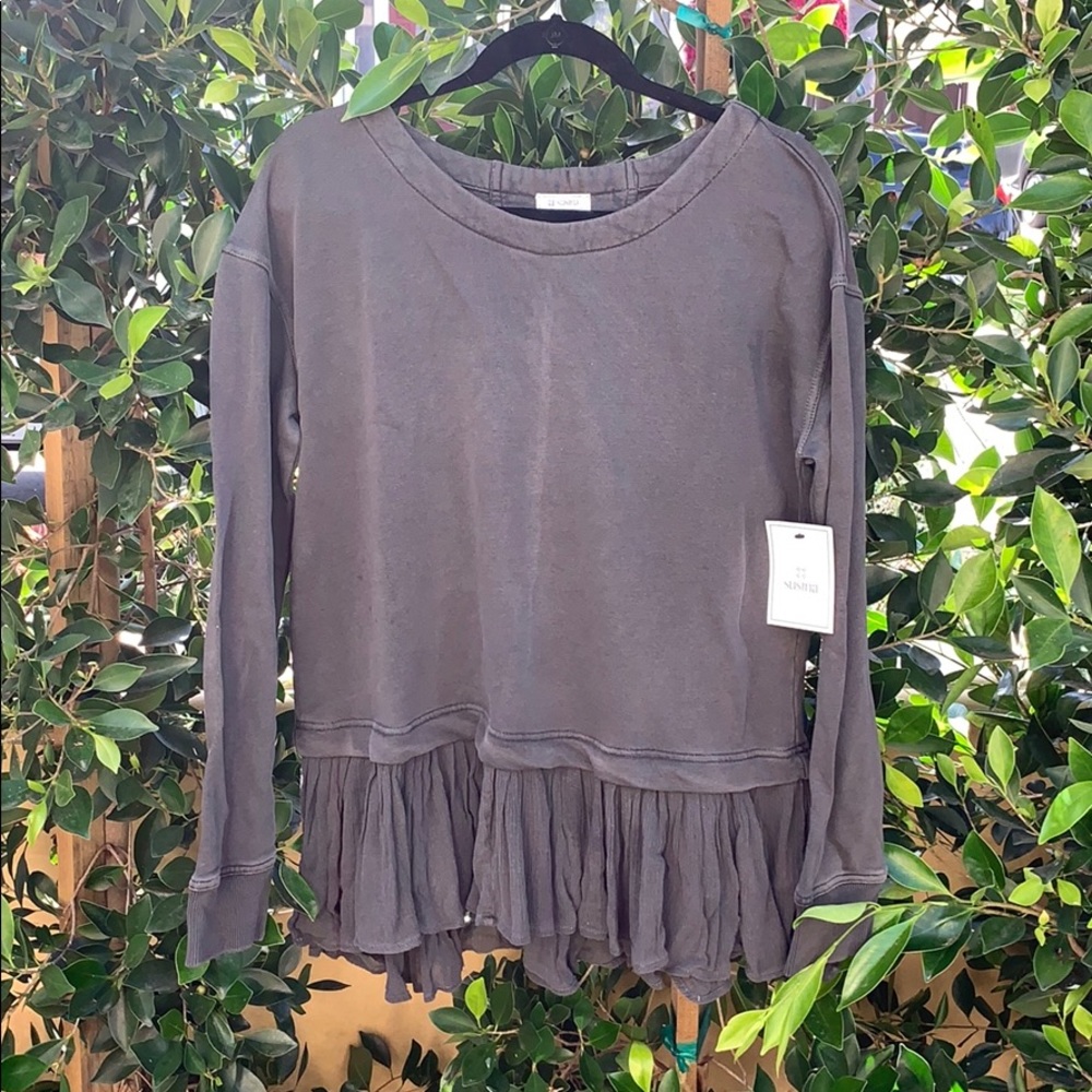Pullover Sweater with Flowy Bottom